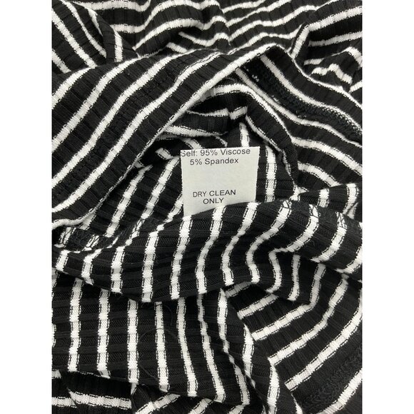 Bailey 44 Nala Black White Striped Wrap Short Sleeve Pullover Top LG NWT - Picture 8 of 9